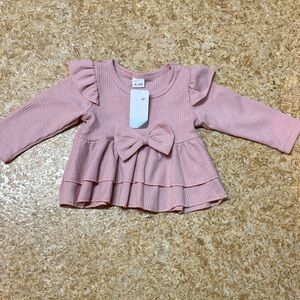Charming Pink Ruffle Blouse for Kids